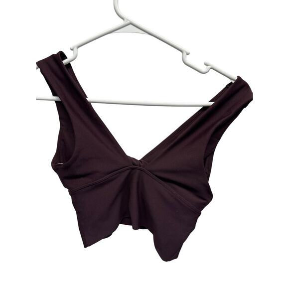 Old Navy Active Sports Bra Peek a boo Twist Front Comfort XS Soft - Picture 3 of 5